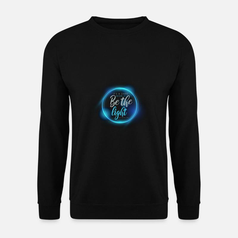 Licht Dunkel Gott Christlich Geschenk - Unisex Pullover - Schwarz