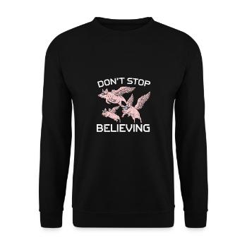 Cadeau de fermier cochon volant - Sweat-shirt Unisexe - noir - Devant - Alina (178cm) & Michal (187cm)