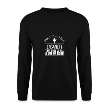 Tanzen Tanz Tanzlehrerin Dance Dancing - Unisex Pullover - Schwarz - Vorne - Alina (178cm) & Michal (187cm)