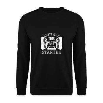 DJ Records Djane Platine Musique Vinyle - Sweat-shirt Unisexe - noir - Devant - Alina (178cm) & Michal (187cm)
