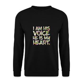 Sensibilisation à l'autisme - Sweat-shirt Unisexe - noir - Devant - Alina (178cm) & Michal (187cm)
