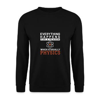Science Scientist Science - Unisex Sweatshirt - black - Front - Alina (178cm) & Michal (187cm)
