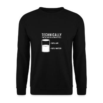 Science Scientist Science - Unisex Sweatshirt - black - Front - Alina (178cm) & Michal (187cm)