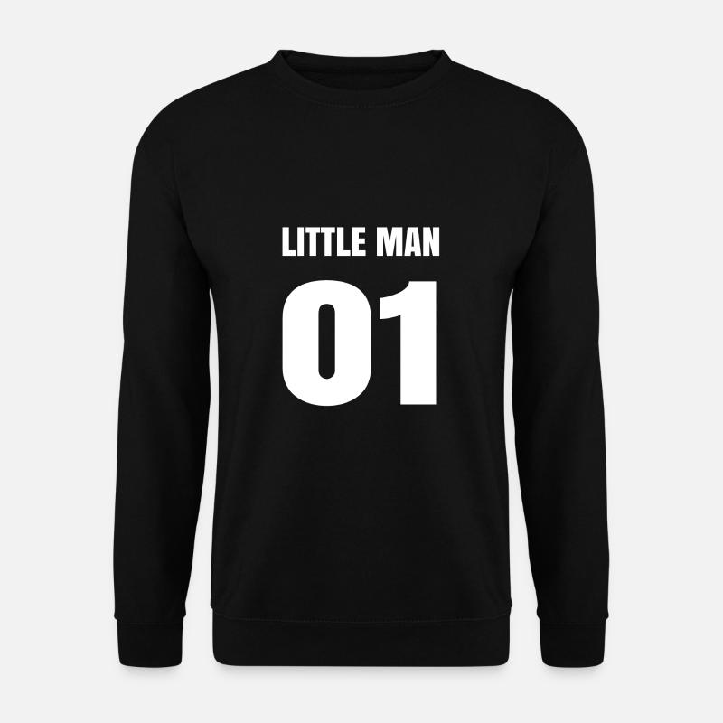 Teil 1: BIG MAN + LITTLE MAN 01 / Vater- Sohnshirt - Unisex Pullover - Schwarz
