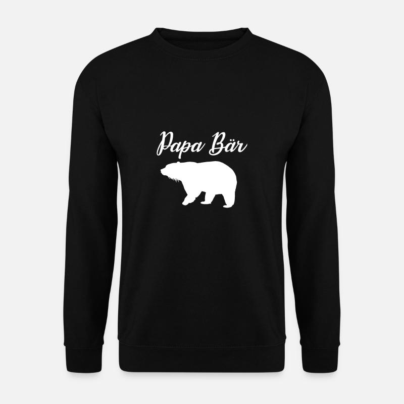 Papa Baer t-shirt - Unisex Pullover - Schwarz