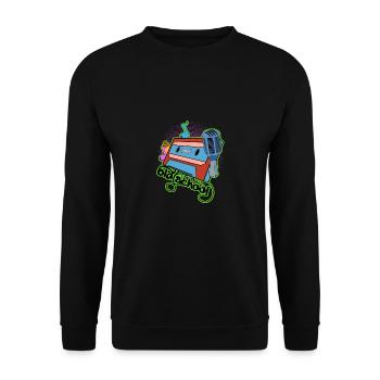 Old School Hip Hip Battlerap 90 Gangster Rap R&B - Sweat-shirt Unisexe - noir - Devant - Alina (178cm) & Michal (187cm)