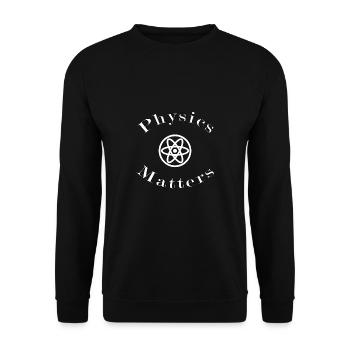 physics - Unisex Sweatshirt - black - Front - Alina (178cm) & Michal (187cm)