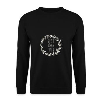 Témoin de Jéhovah Citation JHWH Un chrétien dit un cadeau - Sweat-shirt Unisexe - noir - Devant - Alina (178cm) & Michal (187cm)