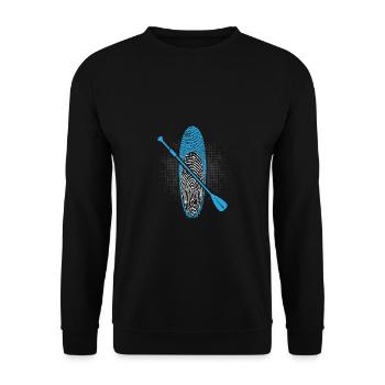 Stand Up Paddle DNA - Sweat-shirt Unisexe - noir - Devant - Alina (178cm) & Michal (187cm)