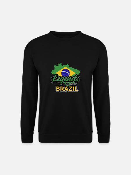 Brazil Brazilian Legends Gift Tshirt - Unisex Sweatshirt - black