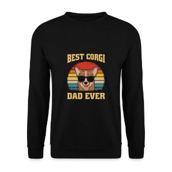 Meilleur cadeau cadeau papa papa papa papa chien - Sweat-shirt Unisexe - noir - Devant - Alina (178cm) & Michal (187cm)