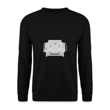 Faema e61 - Sweat-shirt Unisexe - noir - Devant - Alina (178cm) & Michal (187cm)