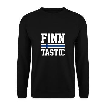 Finnish Finnish Finland - Unisex Sweatshirt - black - Front - Alina (178cm) & Michal (187cm)