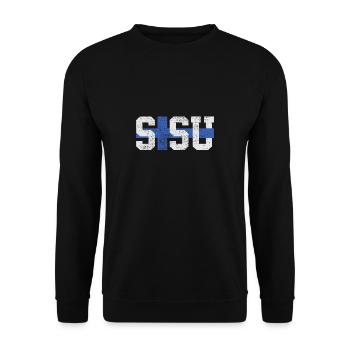 Sisu Finland Finnish Finnish - Unisex Sweatshirt - black - Front - Alina (178cm) & Michal (187cm)