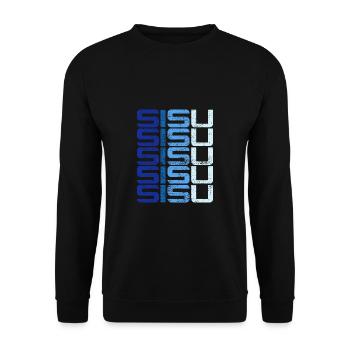 Sisu Finland Finnish Finnish Suomi - Unisex Sweatshirt - black - Front - Alina (178cm) & Michal (187cm)