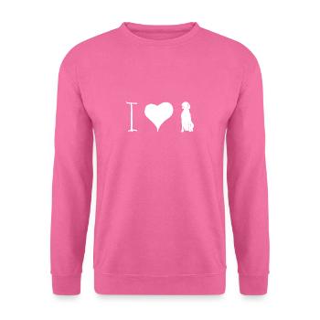 German Shorthair Pointer Gift GSP Funny - Unisex Pullover - Pink - Vorne