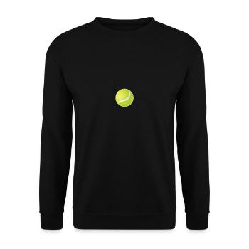 Balle de tennis - Sweat-shirt Unisexe - noir - Devant - Alina (178cm) & Michal (187cm)