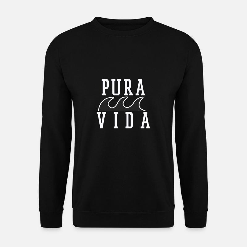 Costa Rica Tropischer Strand - Unisex Pullover - Schwarz