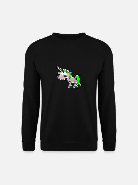 Lustiges Einhorn - Unisex Pullover - Schwarz