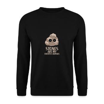 Geology Minereal Collector Funny Gift - Unisex Pullover - Schwarz - Vorne - Alina (178cm) & Michal (187cm)