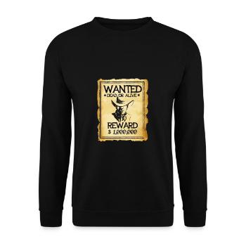 Wanted - Wanted - Unisex Sweatshirt - black - Front - Alina (178cm) & Michal (187cm)