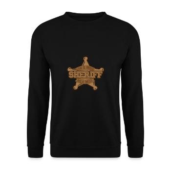Sheriff Stern - Unisex Sweatshirt - black - Front - Alina (178cm) & Michal (187cm)