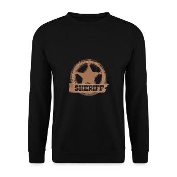Sheriff Stern - Unisex Sweatshirt - black - Front - Alina (178cm) & Michal (187cm)