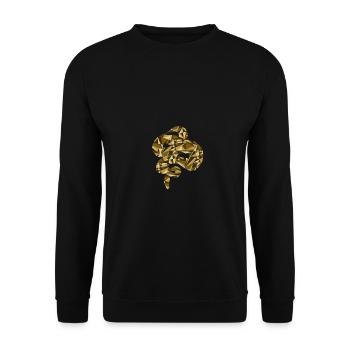 Ball Python Gift Amant de serpent drôle - Sweat-shirt Unisexe - noir - Devant - Alina (178cm) & Michal (187cm)