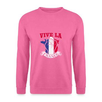 Frankreich Franzose Französisch France Geschenk - Unisex Pullover - Pink - Vorne