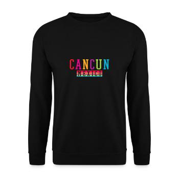 Cancun Mexique Île de la plage - Sweat-shirt Unisexe - noir - Devant - Alina (178cm) & Michal (187cm)