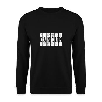 Cancun Mexique Voyage plage - Sweat-shirt Unisexe - noir - Devant - Alina (178cm) & Michal (187cm)