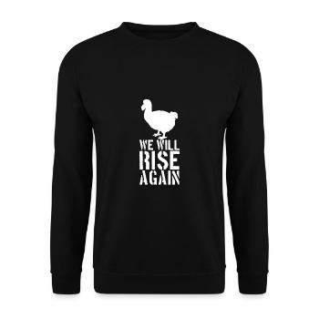 Dodo Bird Observation d’oiseaux - Sweat-shirt Unisexe - noir - Devant - Alina (178cm) & Michal (187cm)