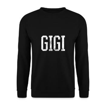 Gigi Grandmother Grandmother Grandmother Family - Unisex Sweatshirt - black - Front - Alina (178cm) & Michal (187cm)