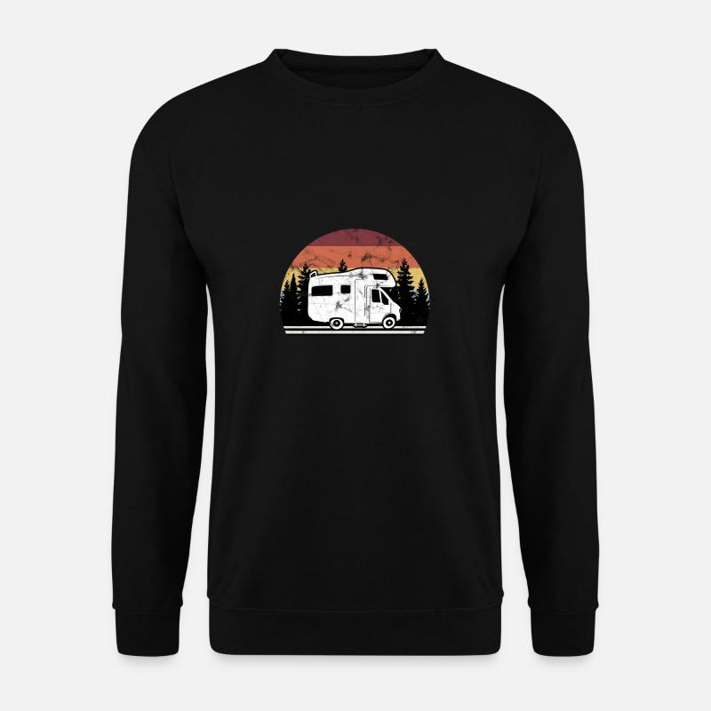 Camper Camper Vintage Camping - Sweat-shirt Unisexe - noir