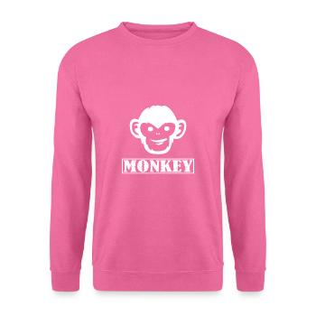 Affengesicht Monkey Kindergarten Geschenk - Unisex Pullover - Pink - Vorne