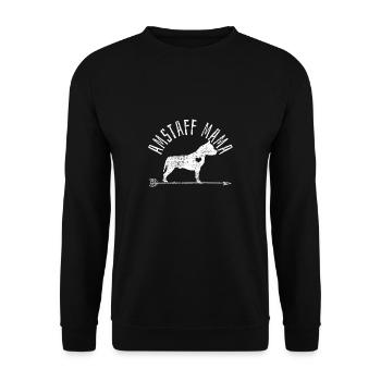 American Staffordshire Mama - Sweat-shirt Unisexe - noir - Devant - Alina (178cm) & Michal (187cm)