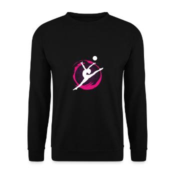 Turnen Gymnastik - Unisex Pullover - Schwarz - Vorne - Alina (178cm) & Michal (187cm)