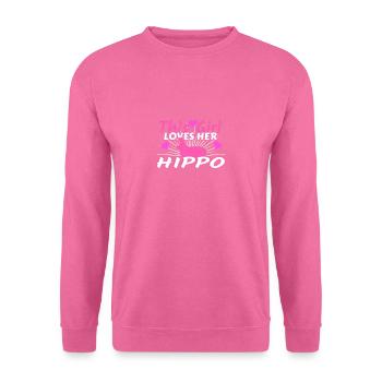 Nilpferd - Unisex Pullover - Pink - Vorne