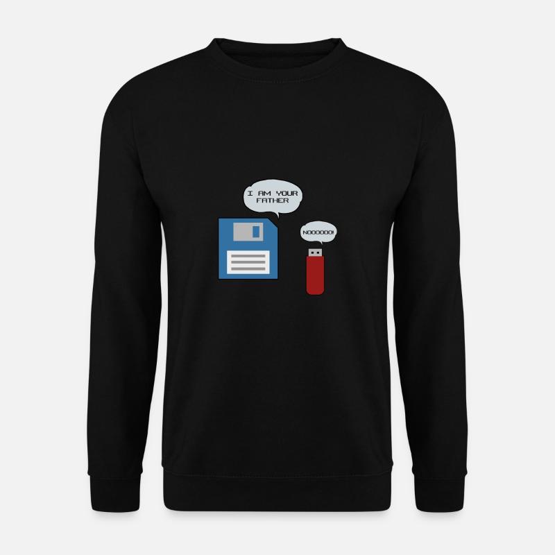 Clé USB disquette disquette ordinateur nerd - Sweat-shirt Unisexe - noir