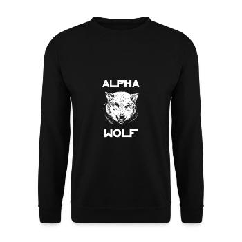 Alpha Wolf Wildlife - Sweat-shirt Unisexe - noir - Devant - Alina (178cm) & Michal (187cm)