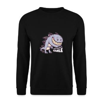 Inspiring Quotes - Unisex Sweatshirt - black - Front - Alina (178cm) & Michal (187cm)