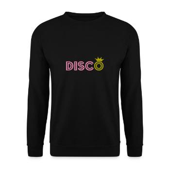 Tanzende Disco - Unisex Pullover - Schwarz - Vorne - Alina (178cm) & Michal (187cm)