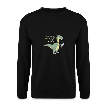 Chemisier fiscaliste comptable - Sweat-shirt Unisexe - noir - Devant - Alina (178cm) & Michal (187cm)