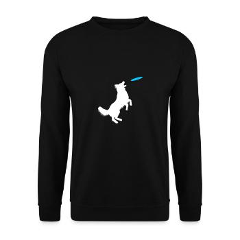 Dressage chien collie - Sweat-shirt Unisexe - noir - Devant - Alina (178cm) & Michal (187cm)