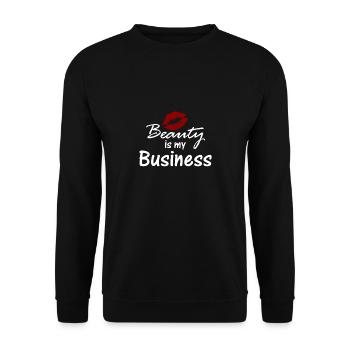 Cosmetology beautician - Unisex Sweatshirt - black - Front - Alina (178cm) & Michal (187cm)