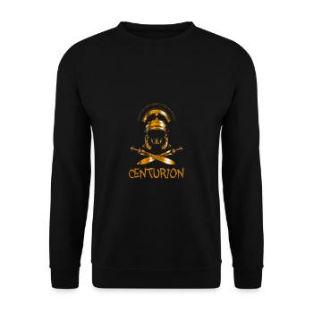 Zenturio Römischer Militärhistoriker - Unisex Pullover - Schwarz - Vorne - Alina (178cm) & Michal (187cm)