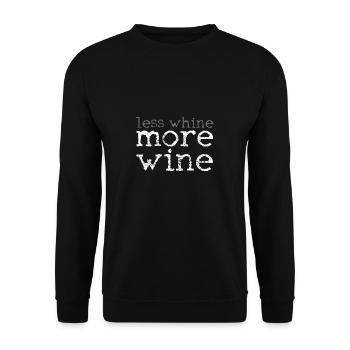 Wine Wine Wine Wine Quotes - Unisex Sweatshirt - black - Front - Alina (178cm) & Michal (187cm)