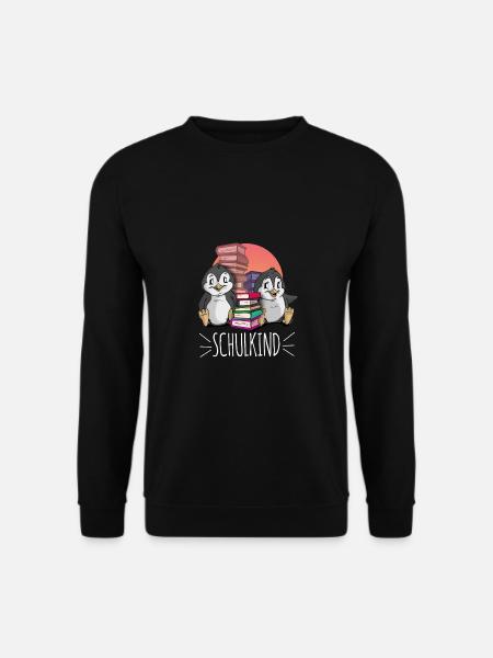 Schoolchild Penguin enrollment - Unisex Sweatshirt - black