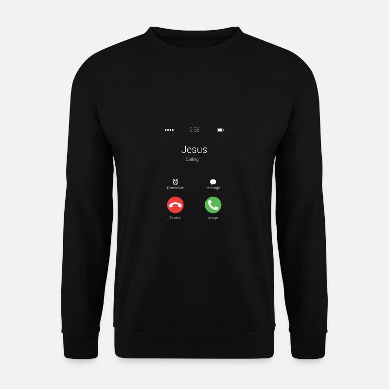 Pasteur chrétien curieux cadeau - Sweat-shirt Unisexe - noir