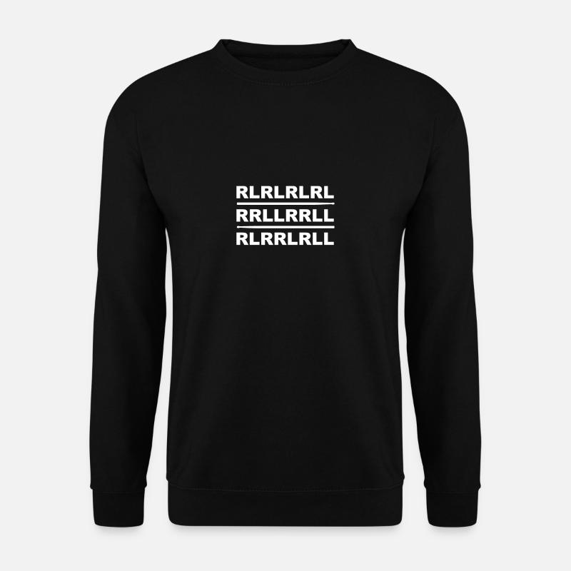 Drummer Paradiddle RLRR Funny Gift - Unisex Sweatshirt - black